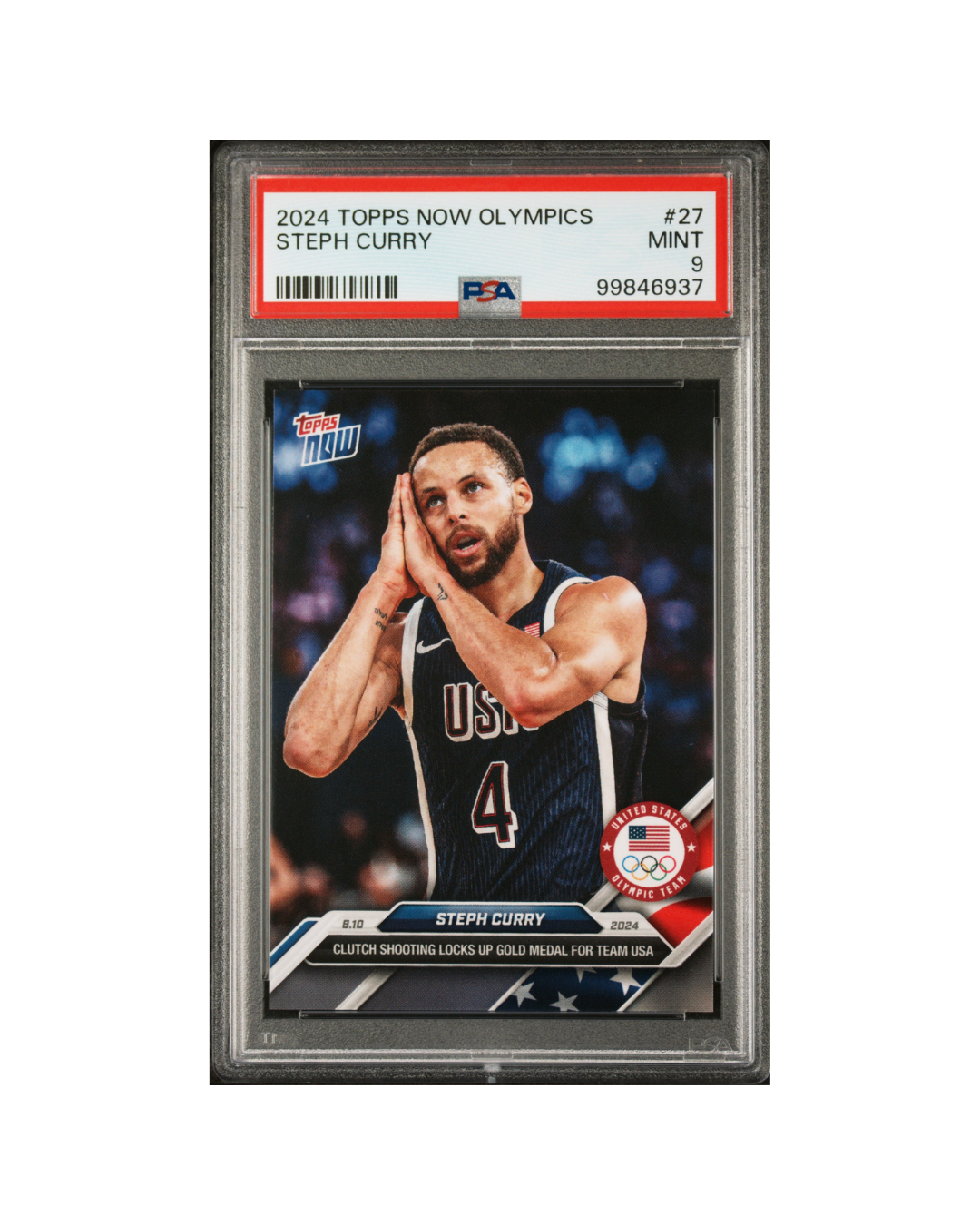 2024 TOPPS NOW OLYMPIC GAMES #27 STEPH CURRY