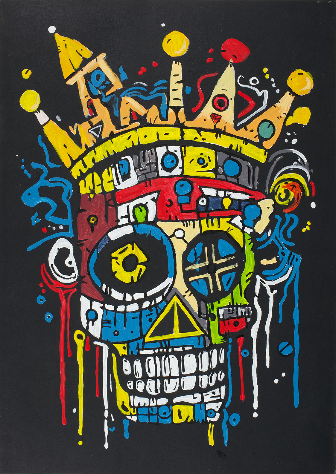 Dictator, 42x30 cm original acrylic painting on paper