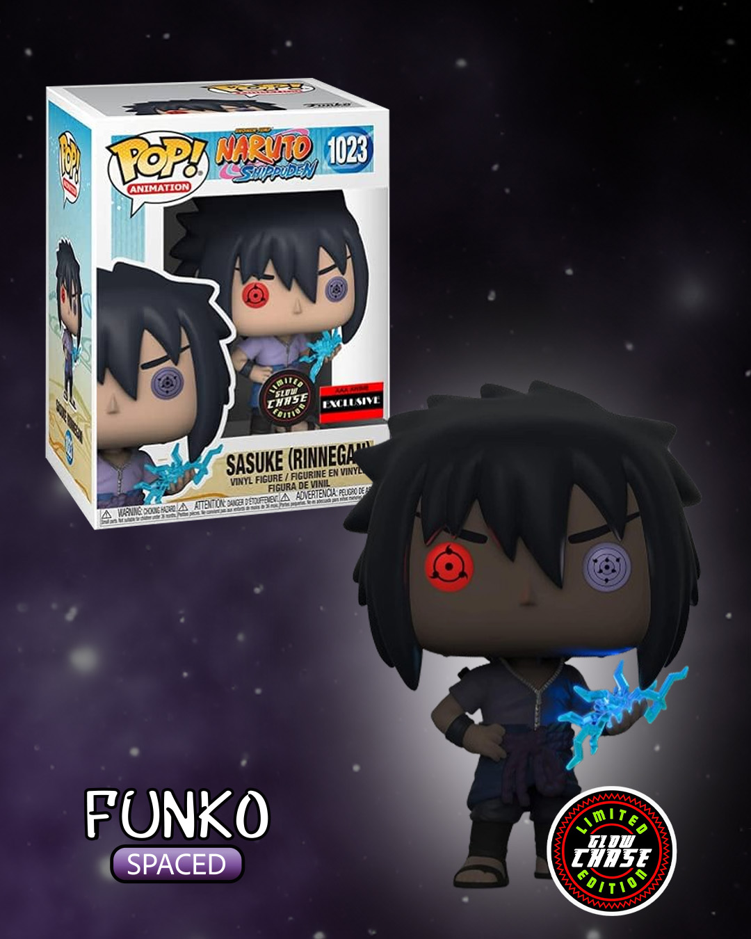 Фігурка Funko Pop Naruto - Sasuke CHASE | Фанко Поп Наруто - Саске #1023
