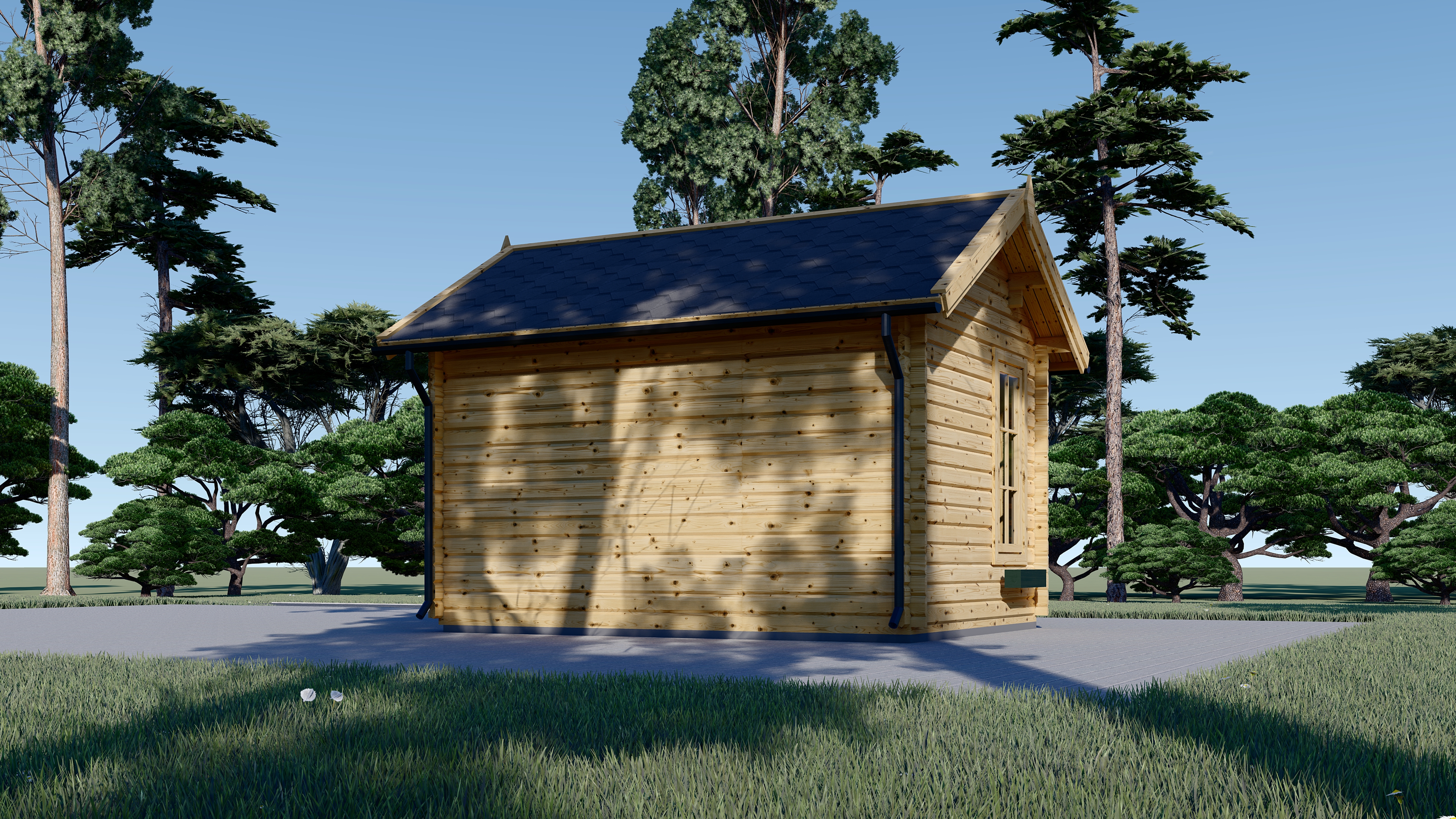 Caseta de jardín de madera Claus 4x3