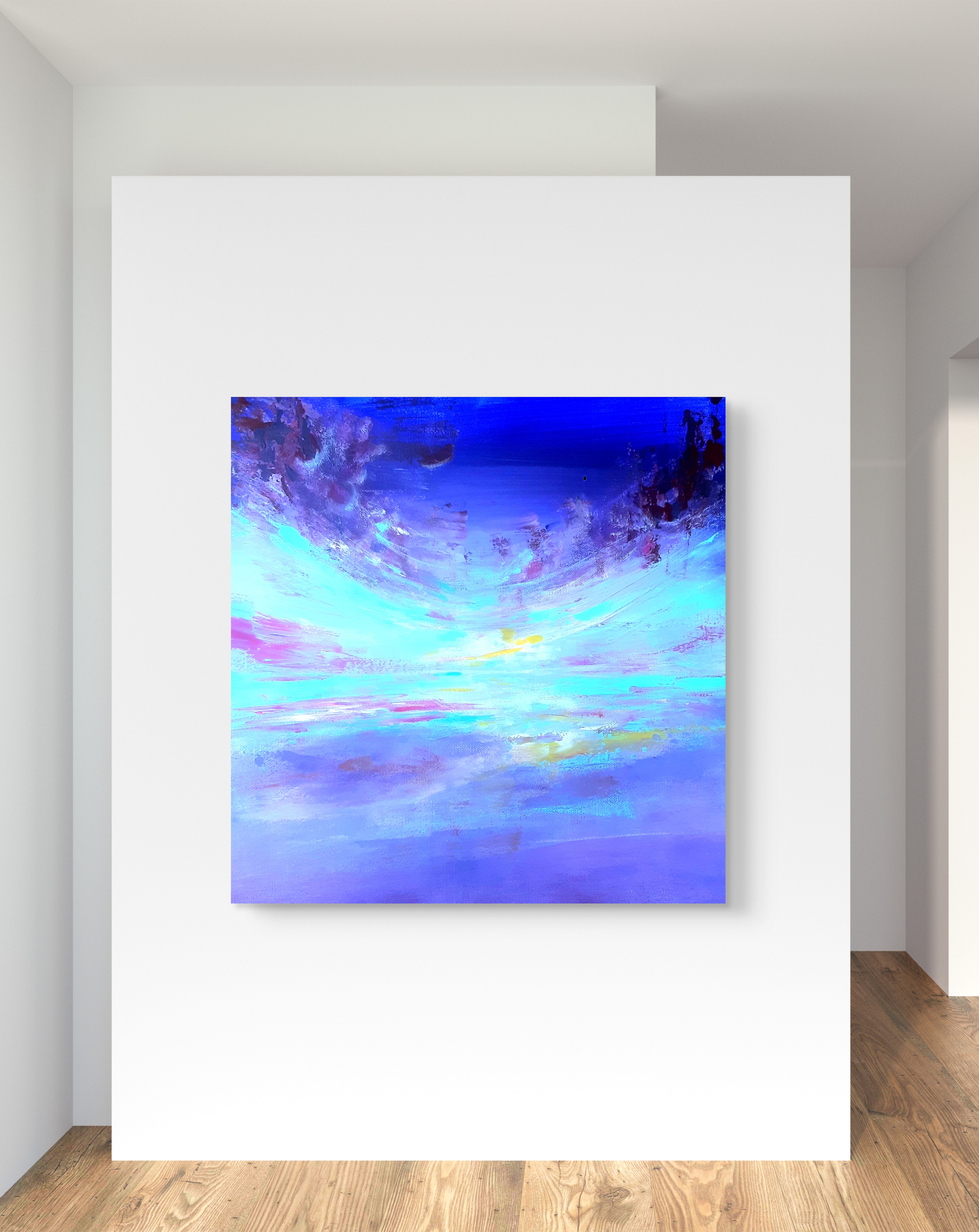 Морський пейзаж в абстрактному стилі  "Холодне море".