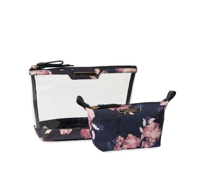 Косметичка VS 2-Piece Makeup Bag Black Floral