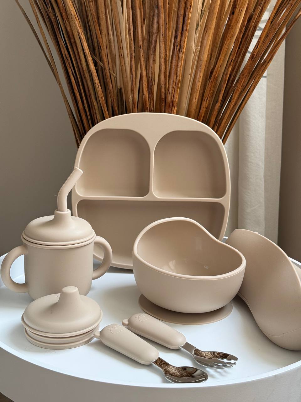 Набір квадрат базовий з 5 предметів, колір- Беж (Beige)