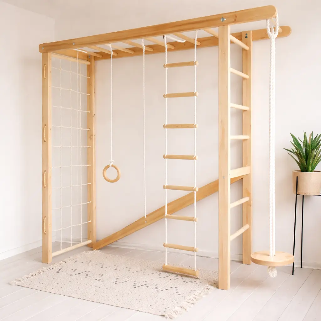 Indoor Kletterwand für Kinder – Mila Kletterstation mit Sprossenwand