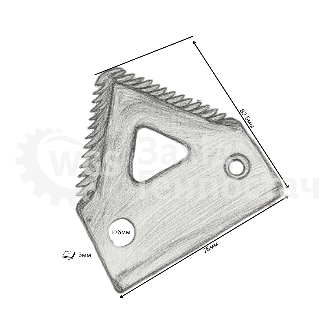 Ніж H207930 / H160251 [AGV Parts]
