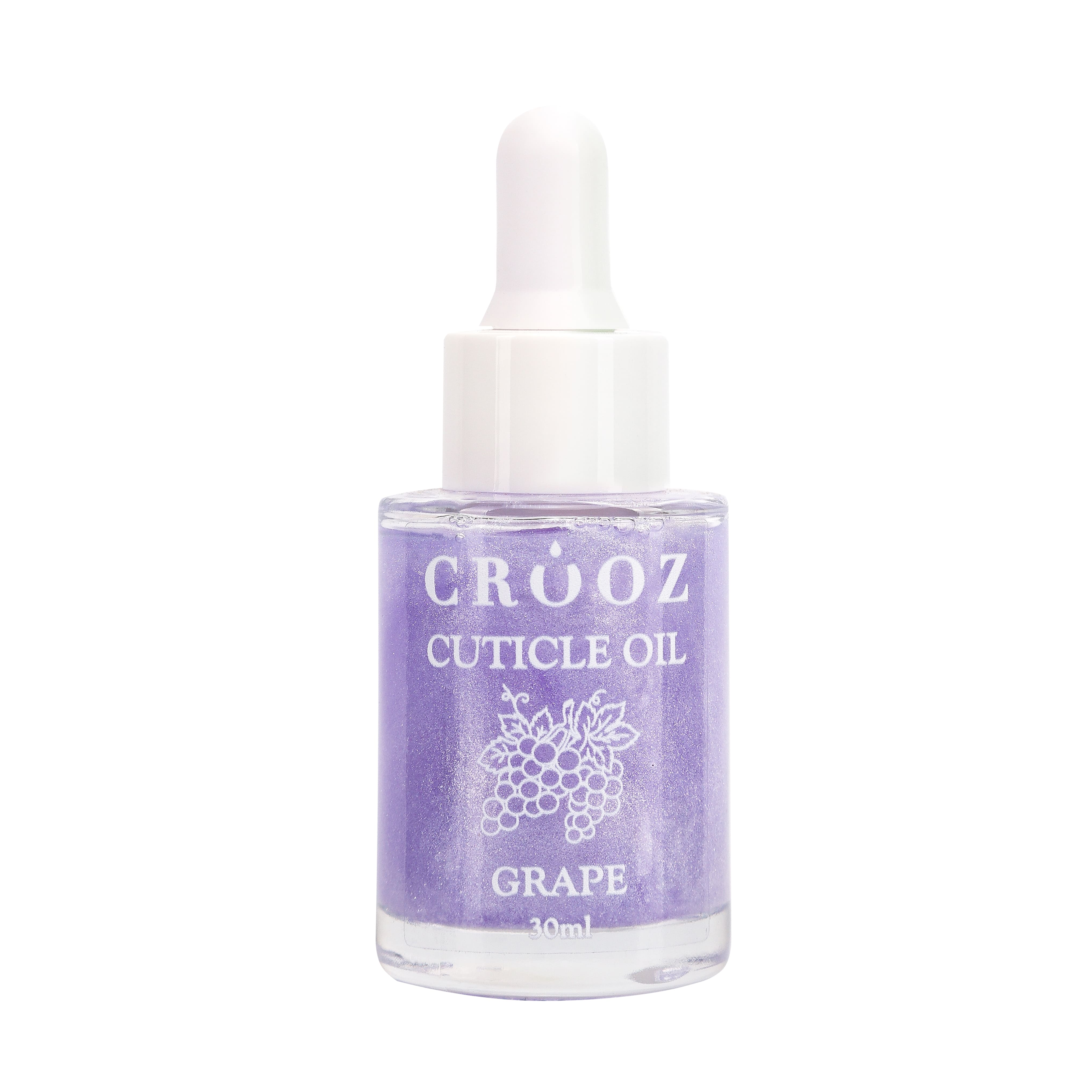 Суха олія з шимером CROOZ CUTICLE OIL Виноград 30 мл