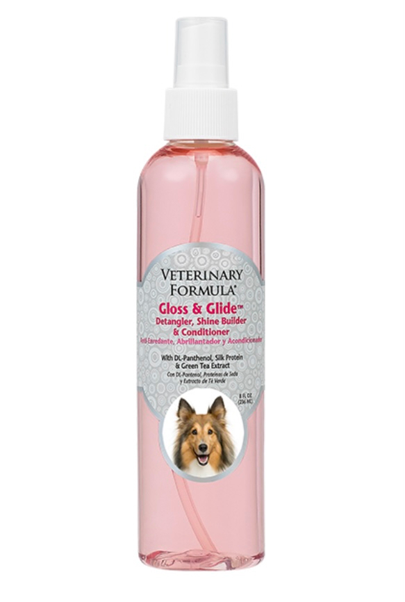 ВЕТЕРИНАРНА ФОРМУЛА ГЛОСС і ГЛАЙД кондиціонер від ковтунів для собак і котів, антистатик 0.236 л.