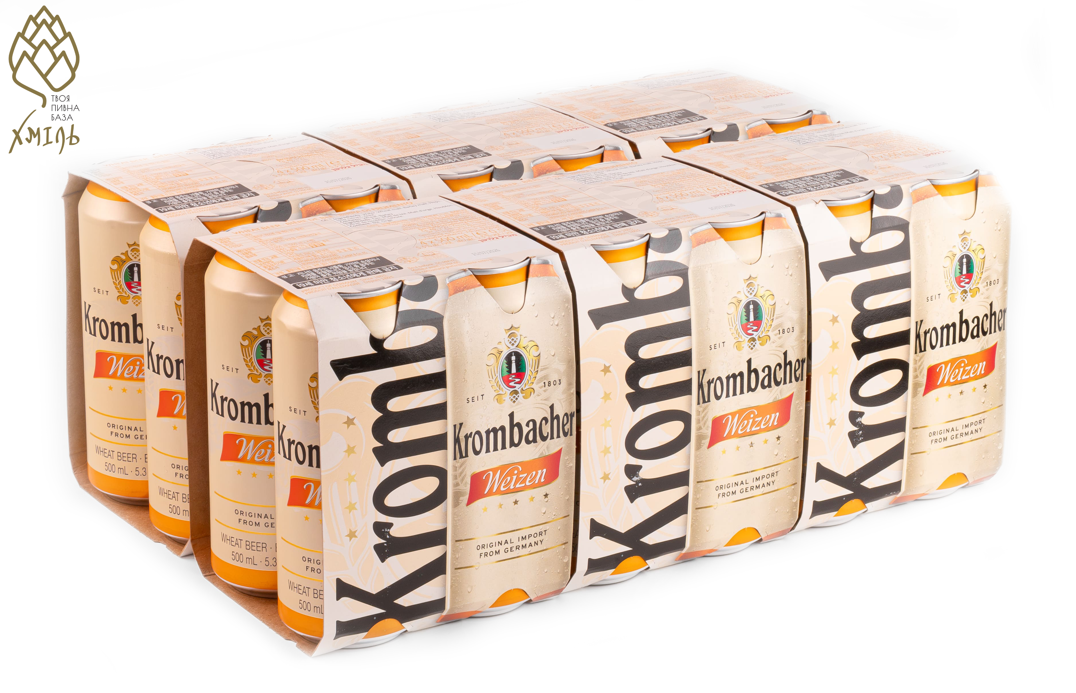 Пиво Krombacher Weizen 0,5 ж/б (шт/уп)