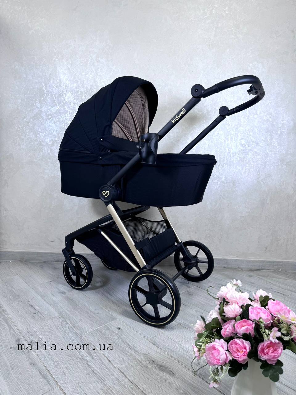 Візок 2в1 Kidwell VELMONT Black/Beige