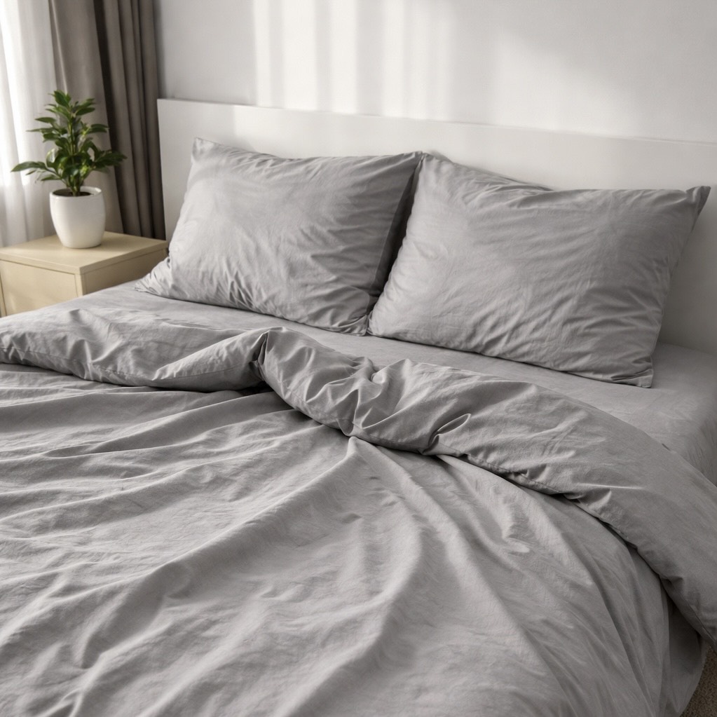 Постільна білизна з ранфорсу, колір Сірий