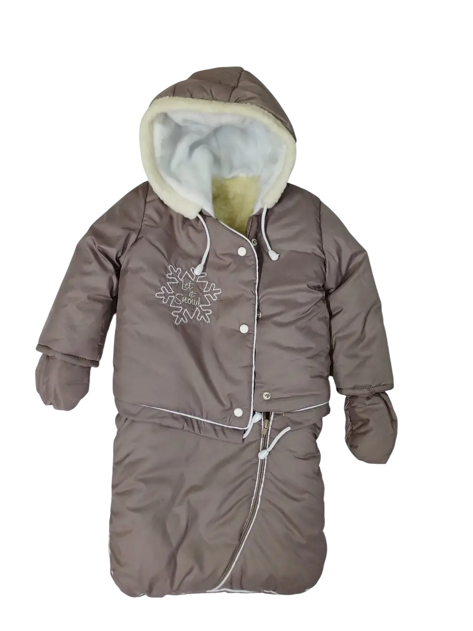 Комплект-спальник + штани зимовий шоколад