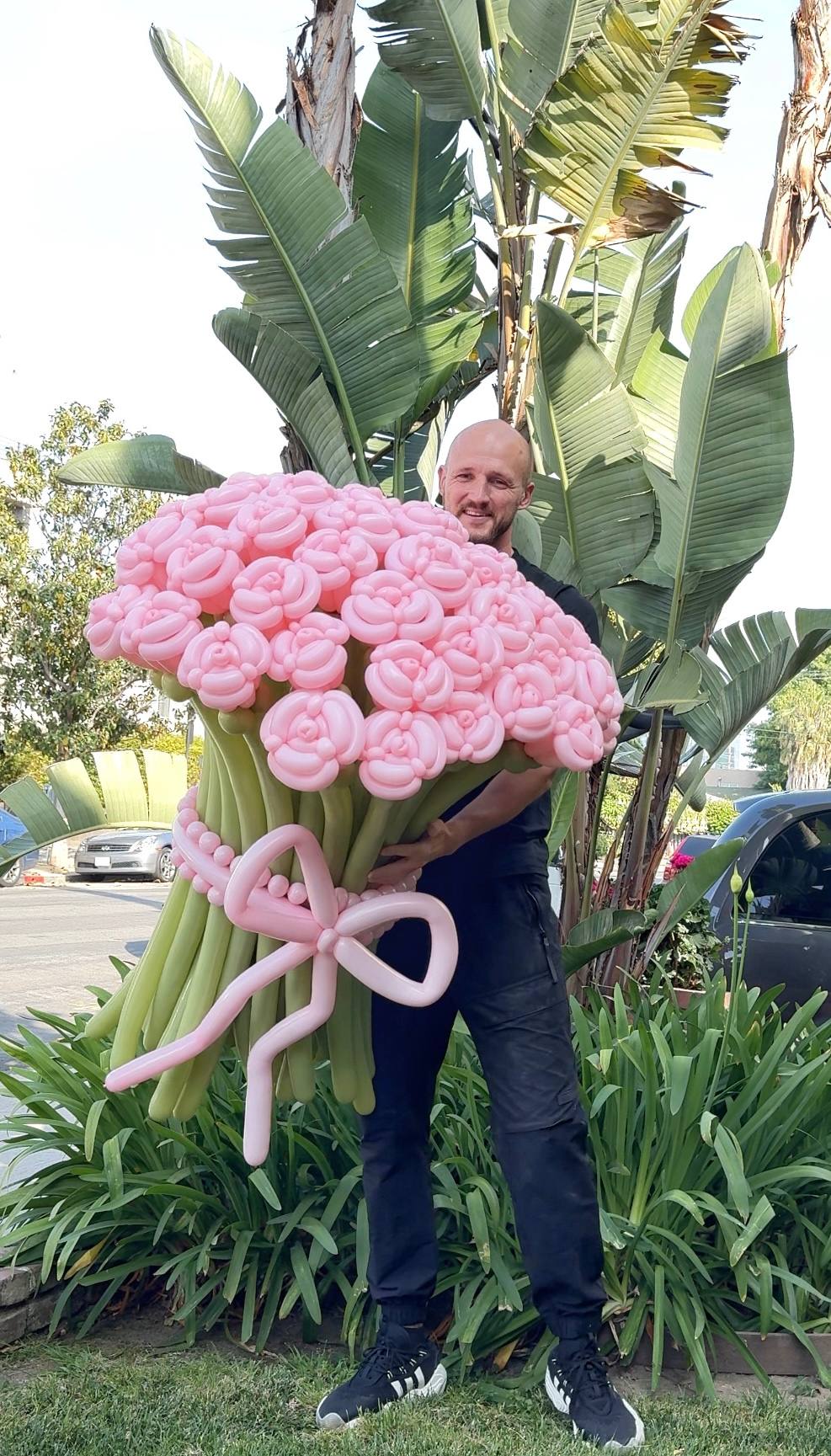 51 Balloon Roses Bouquet