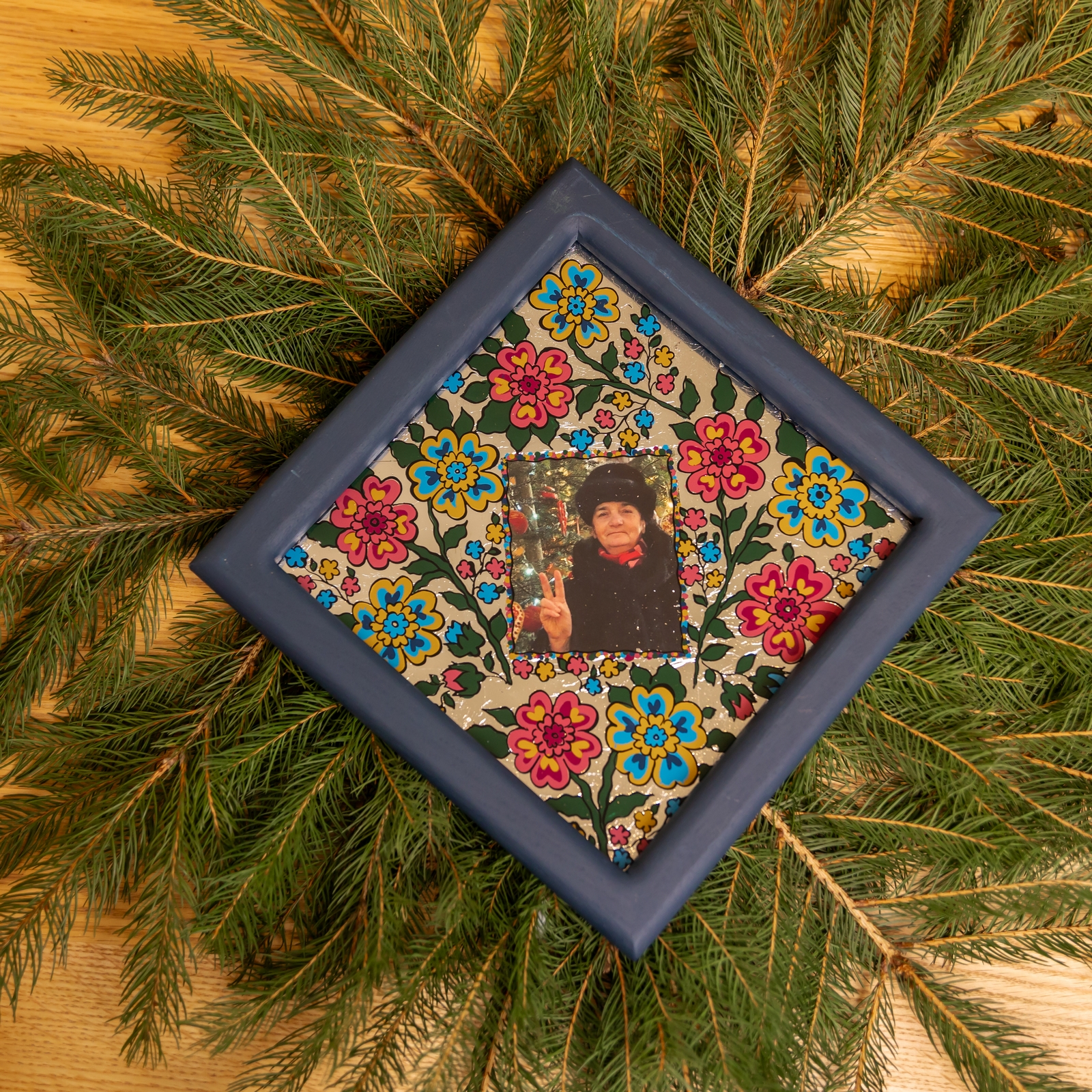 Мальована рамка на стіну, 23*23 см