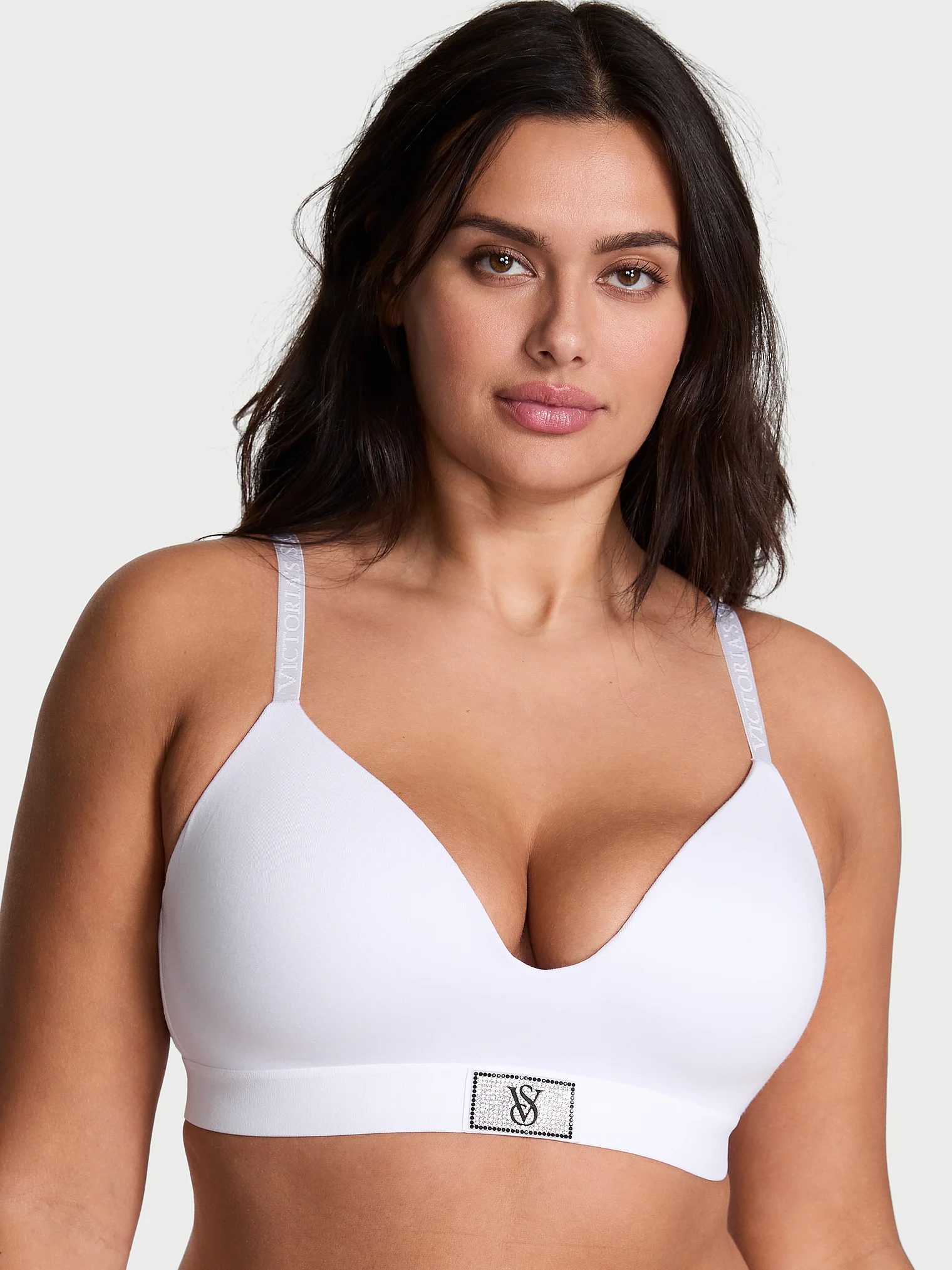 Бюстгальтер Shine Patch Lightly Lined Wireless Bra білий