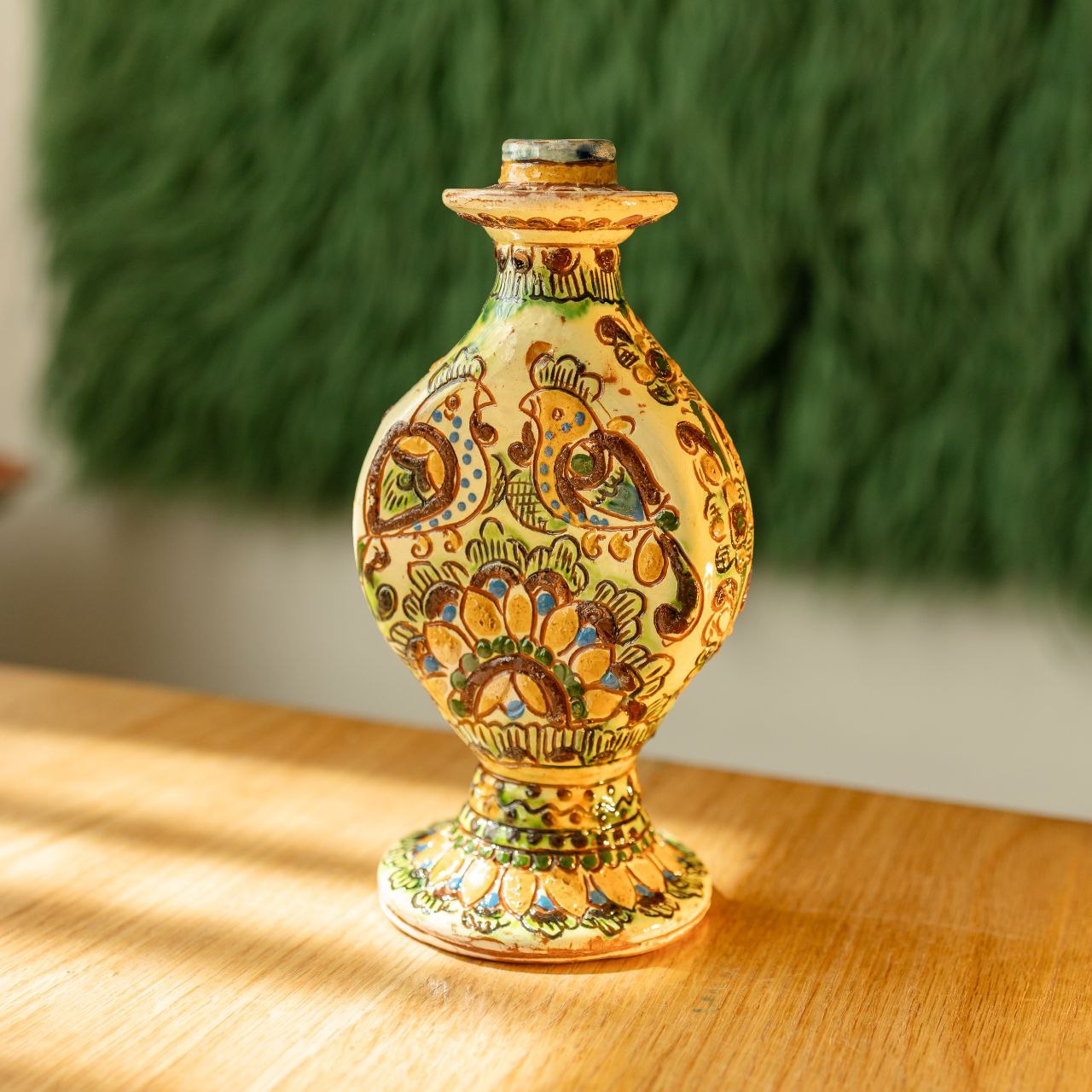 Косівський підсвічник "Листочки", 21 см