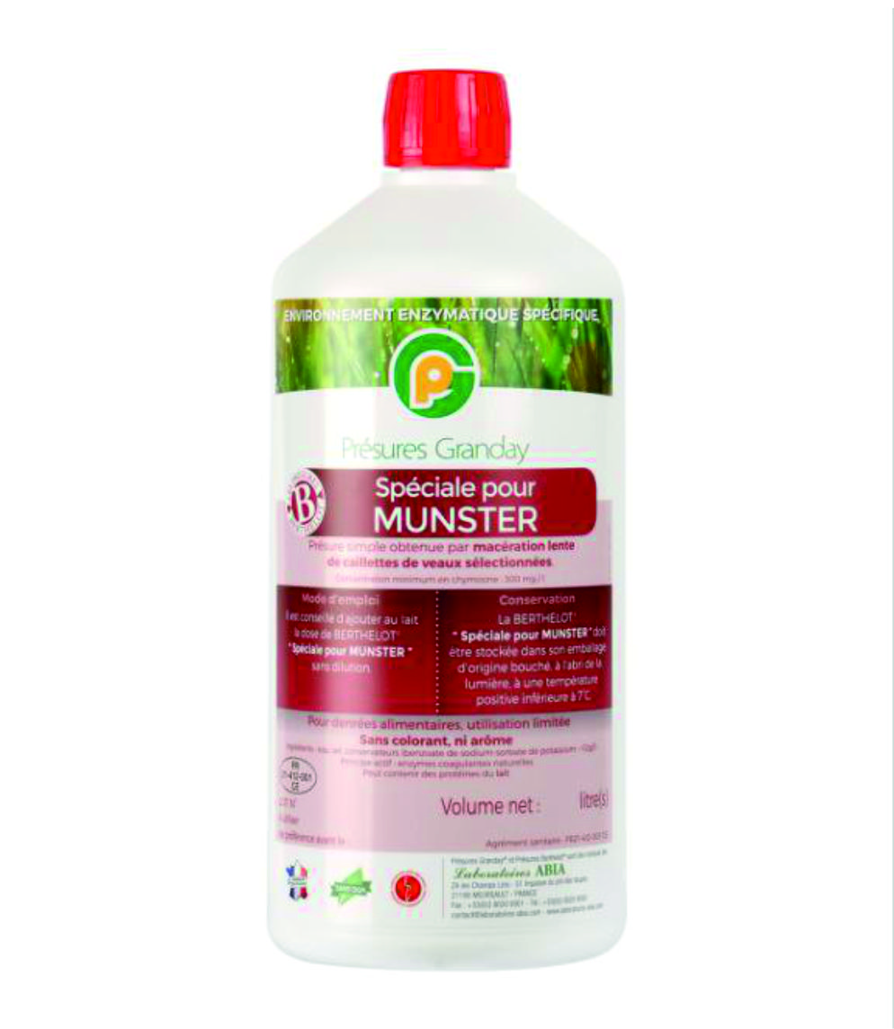 Рідкий фермент MUNSTER (Berthelot) для м'яких сирів