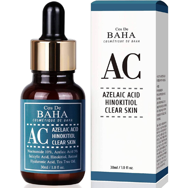 Сироватка для боротьби з акне Cos de Baha AC Azelaic Acid Hinokitiol Clear Skin Serum 30 ml