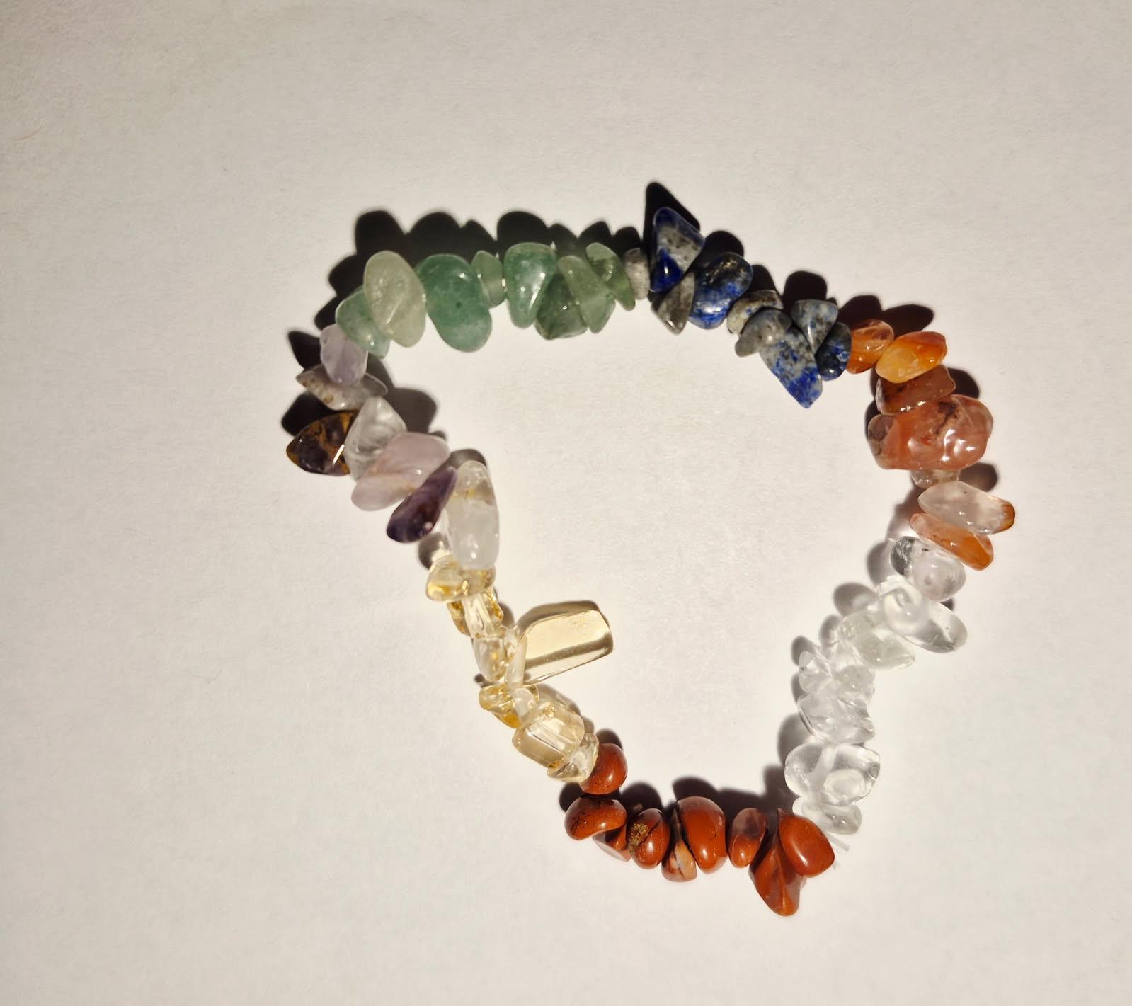 Natural Crystal Chip Bracelet