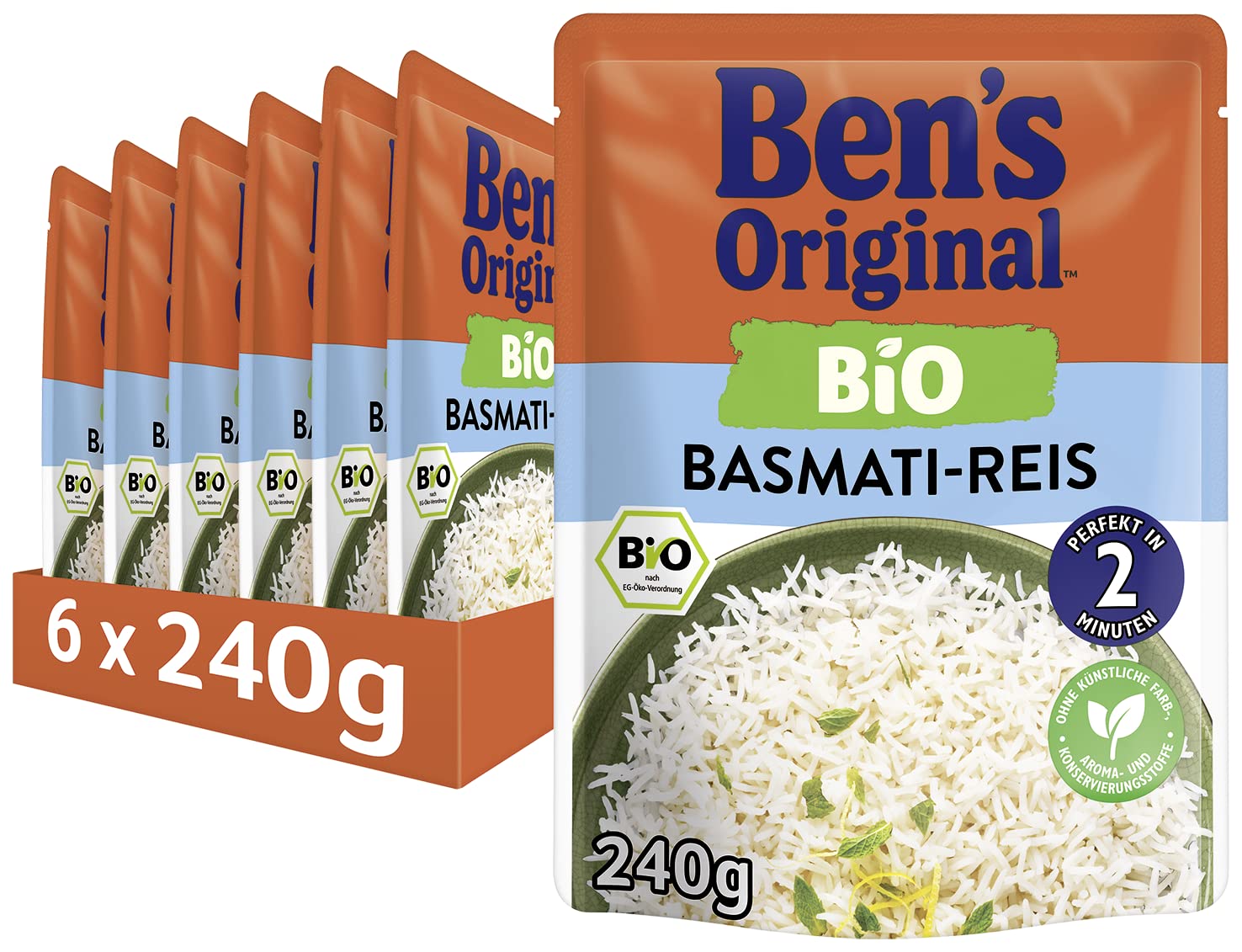 Ben's Original Express-Reis Bio Basmati Експрес Рис Біо Басматі 240 г 1 шт