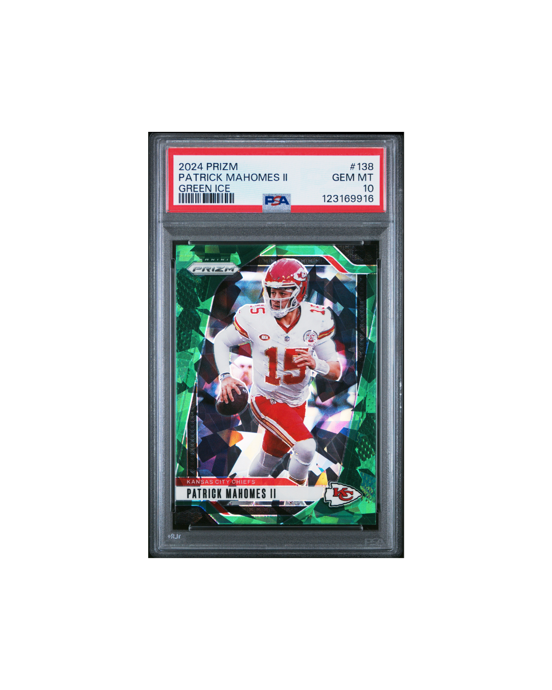 2024 PANINI PRIZM #138 PATRICK MAHOMES II GREEN ICE