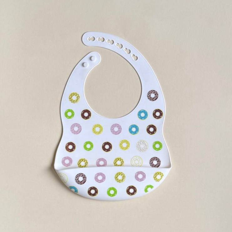 Силіконовий нагрудник принт 