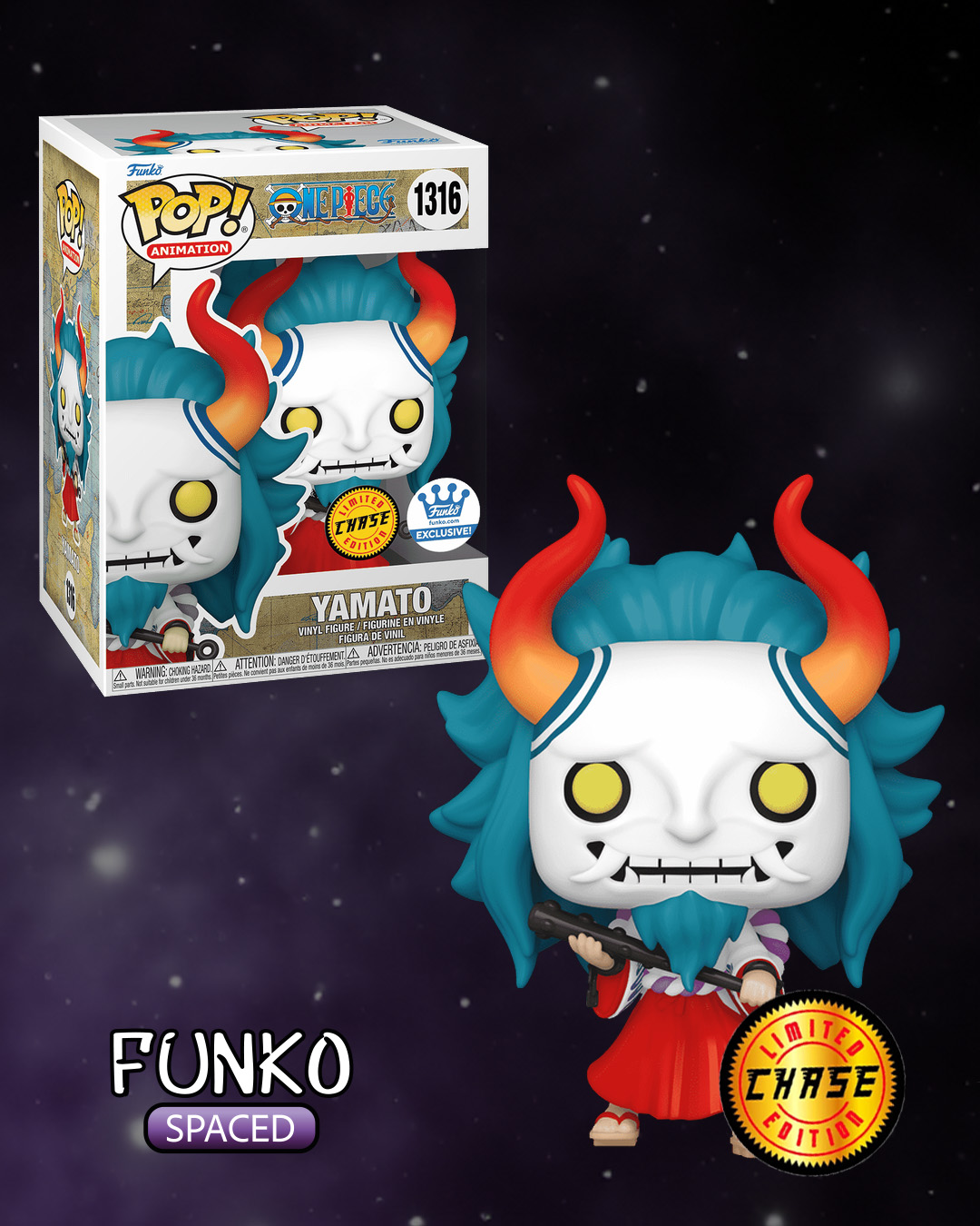 Фігурка Funko Pop One Piece - Yamato CHASE | Фанко Поп Ван Піс - Ямато CHASE #1316