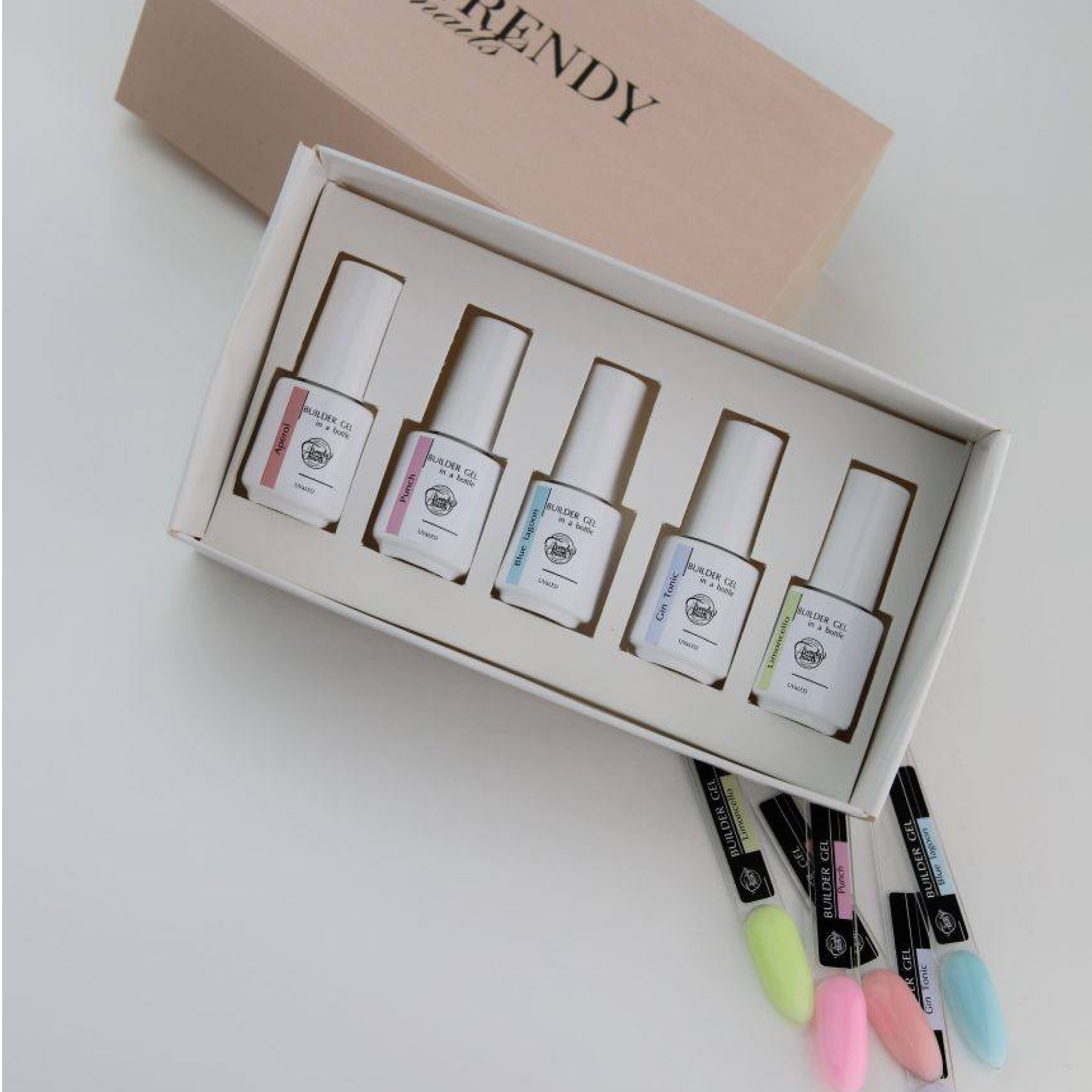 Set Builder Gel in a bottle 5 colors of 4ml