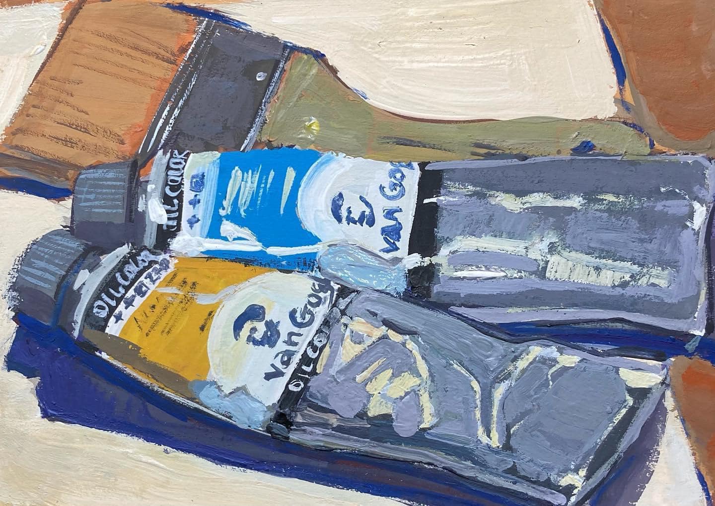 Oil paints, sketch, 15х20 cm, gouache, paperboard