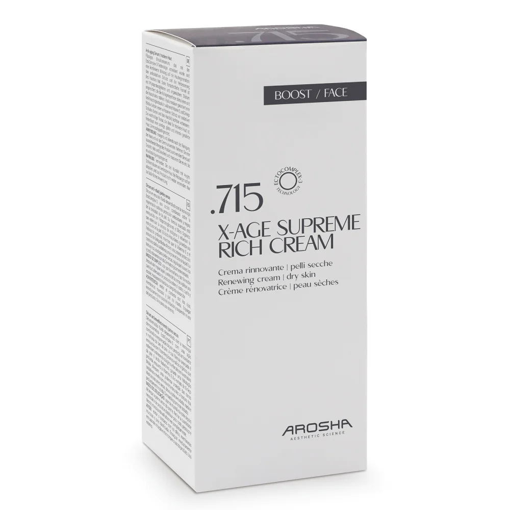 Антивіковий відновлювальний крем для сухої шкіри AROSHA .715 X-AGE SUPREME RICH CREAM, 50 мл