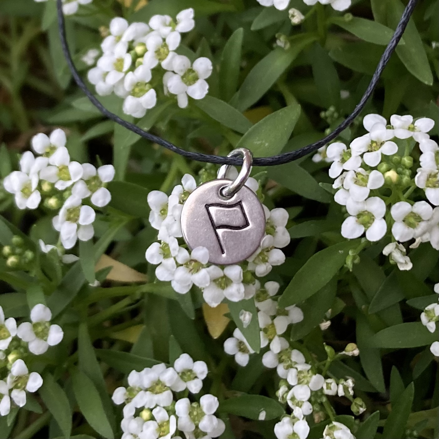 Round Flag Charm