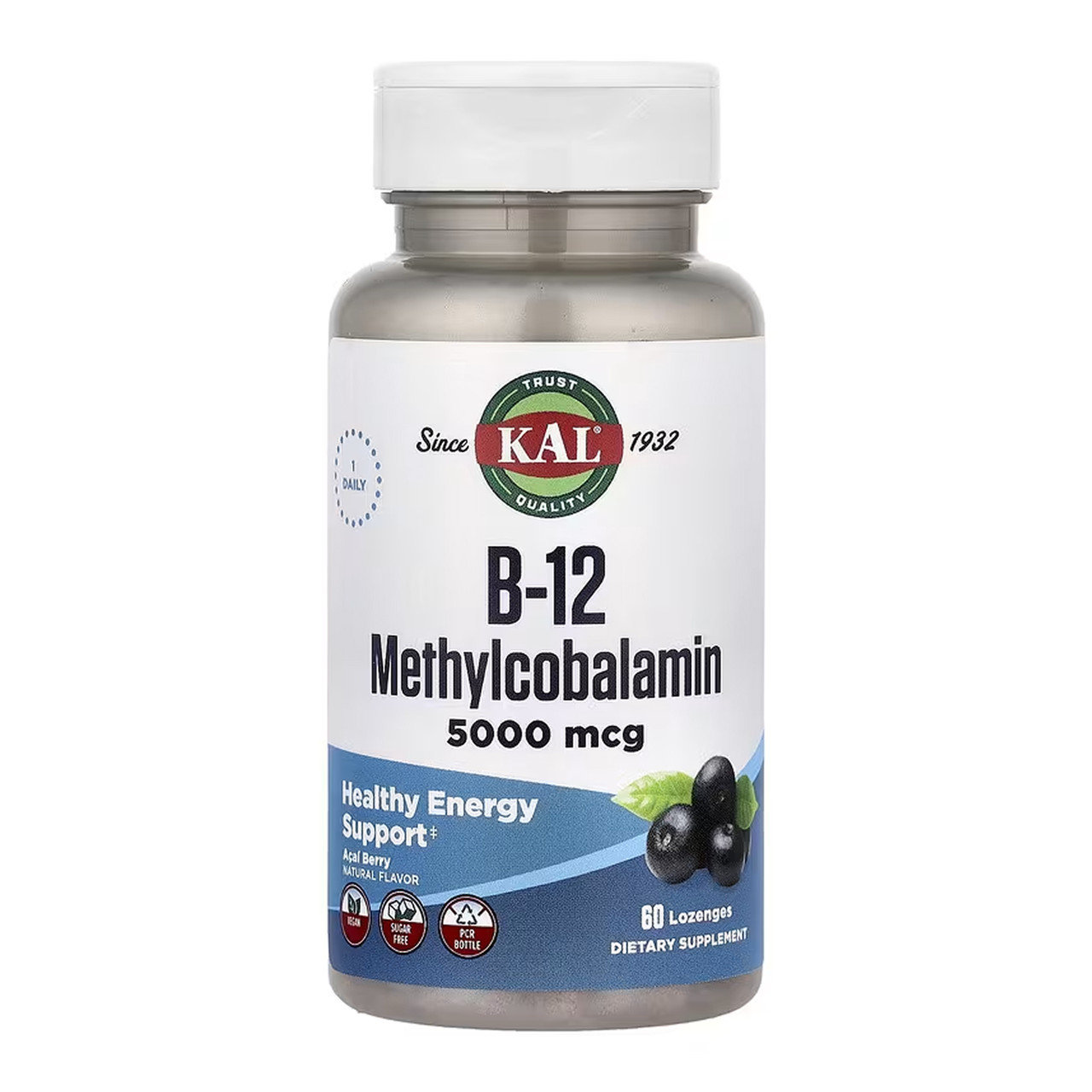 B-12 Methylcobalamin 5000mcg - 60 lozenges