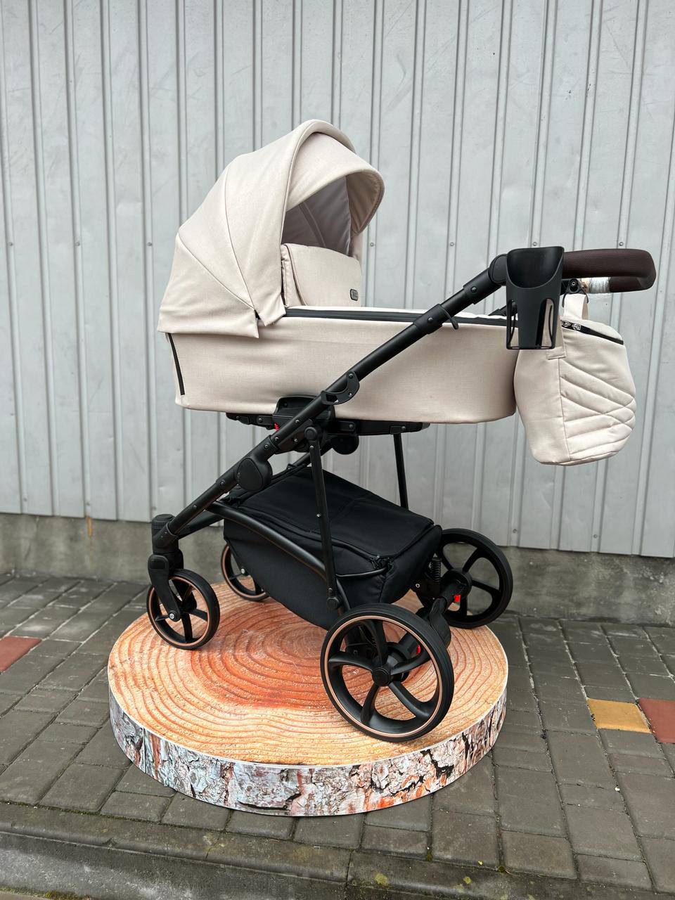 Коляска 2в1 Baby Pram Bailey Premium 2024 Ivory Textile