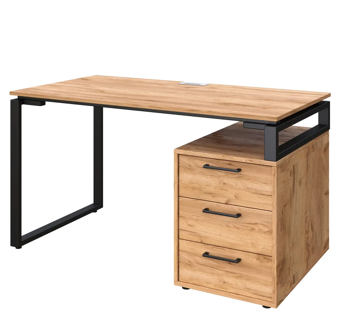 Стіл з тумбою L, стіл комп'ютерний, письмовий стіл 1200/700/750 мм., стіл Лофт