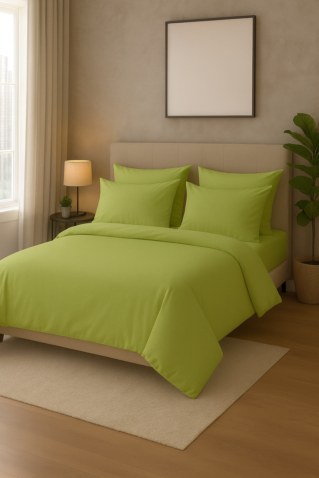 Постільна білизна фланель "Соковитий лайм"