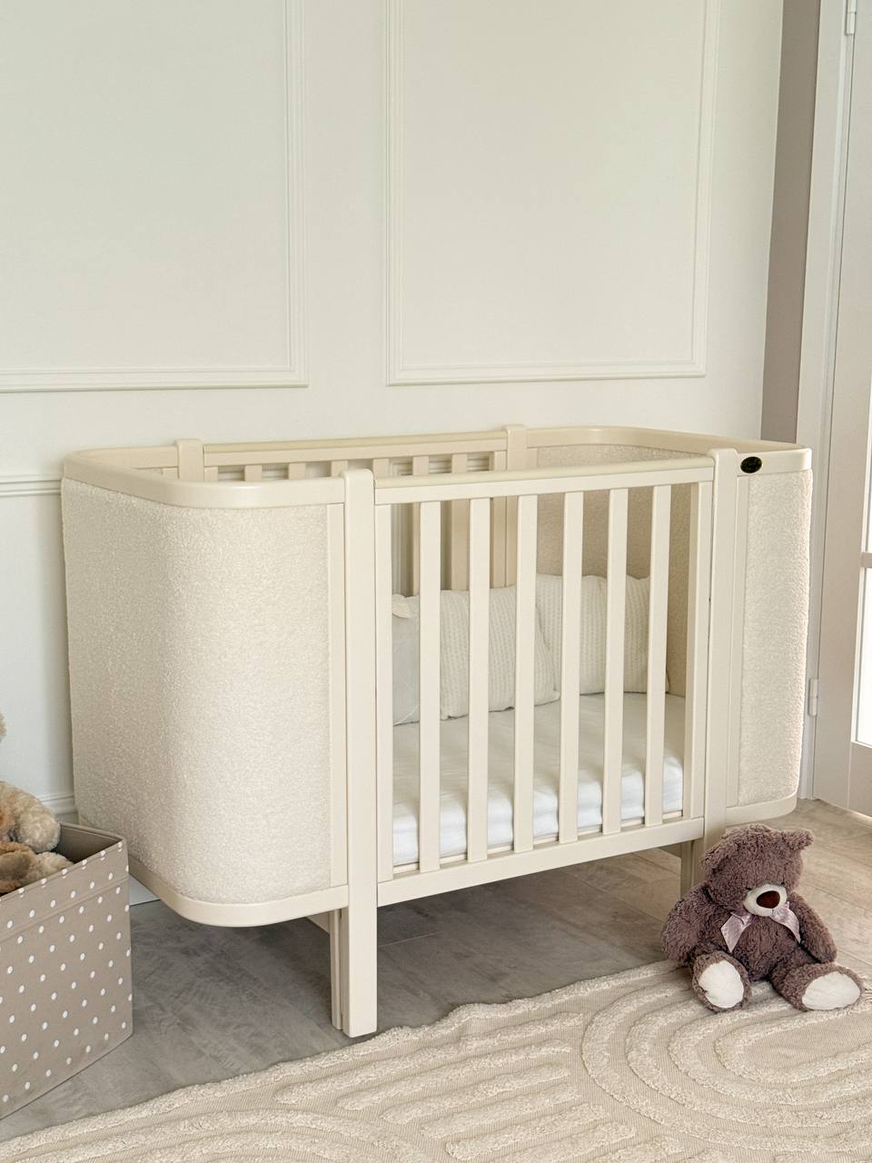 Дитяче ліжечко Angelo Luna Teddy, айворі
