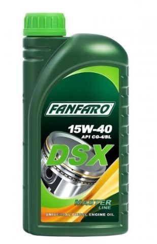 Моторна олива мінеральна (дизель) DSX 15W-40 1л Fanfaro