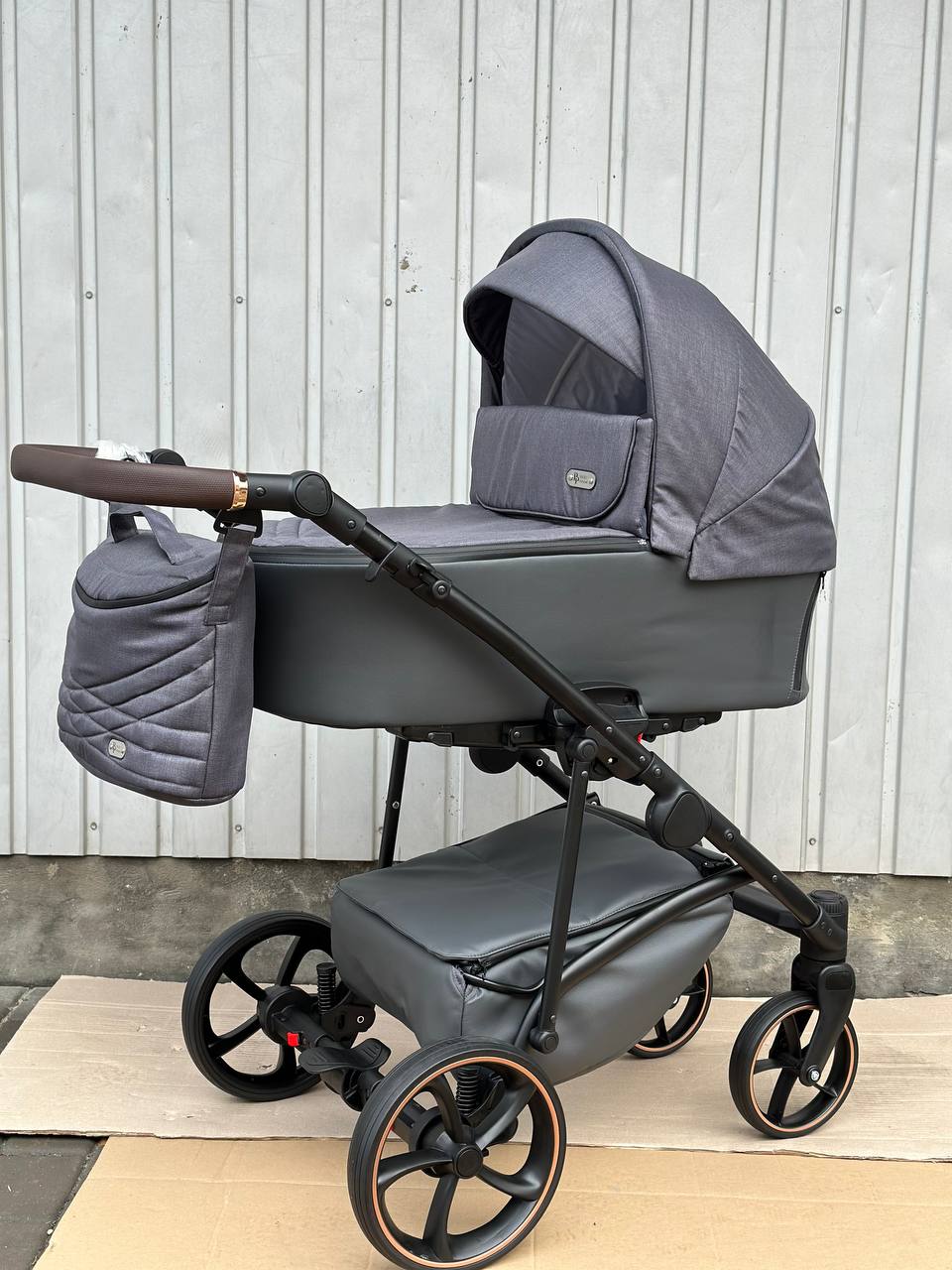 Коляска 2в1 Baby Pram Bailey Premium Еко-шкіра + Преміум Текстиль