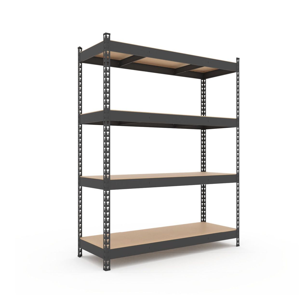 Стелаж металевий 4 полиці, стелаж розбірний, стелаж з полицями 1200/500/1800 мм.