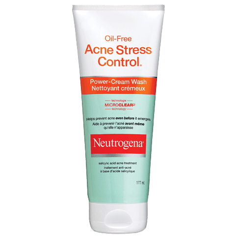 NEUTROGENA  -  Oil Free Acne Stress Control Power cream cleanser.