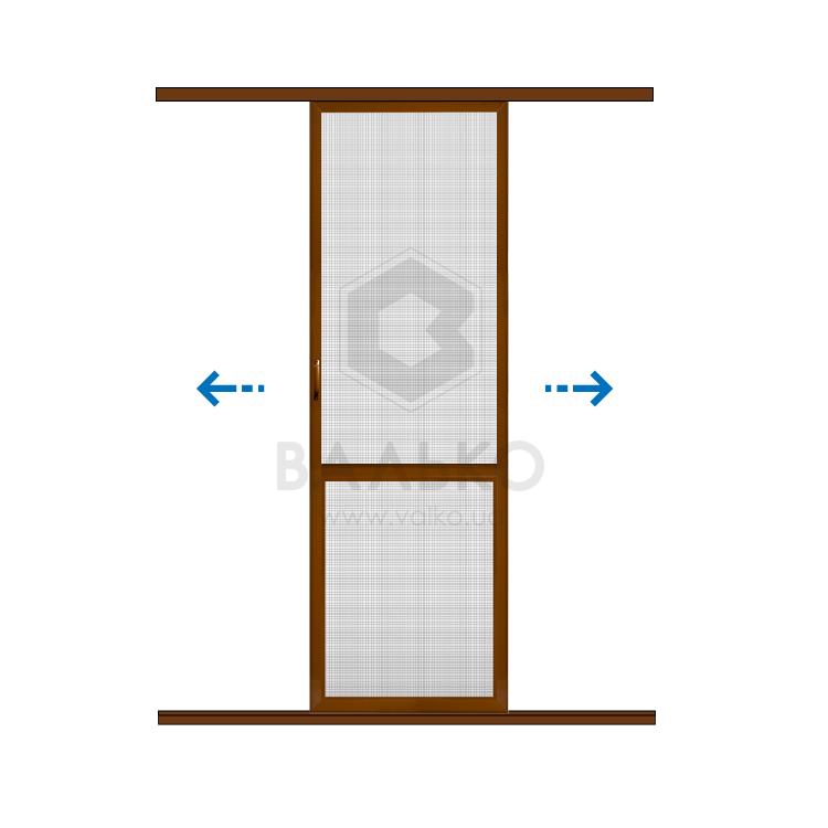 Москітна сітка дверна розсувна "Слайдер" Преміум