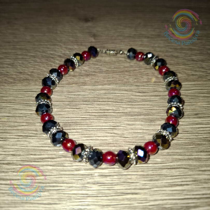 Браслет бордовий