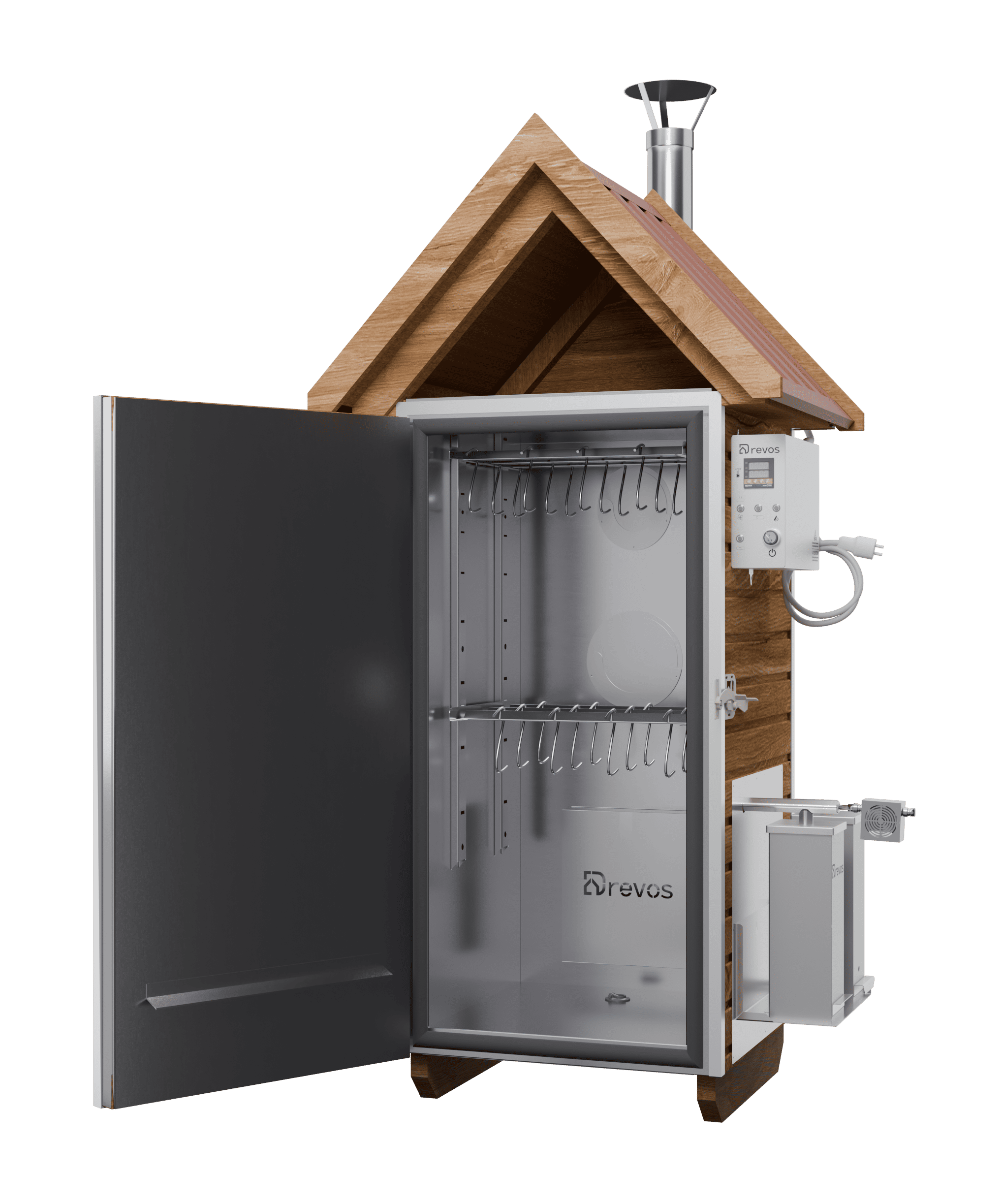 Коптильня Сімейна PRO  для гарячого та холодного копчення, сушіння