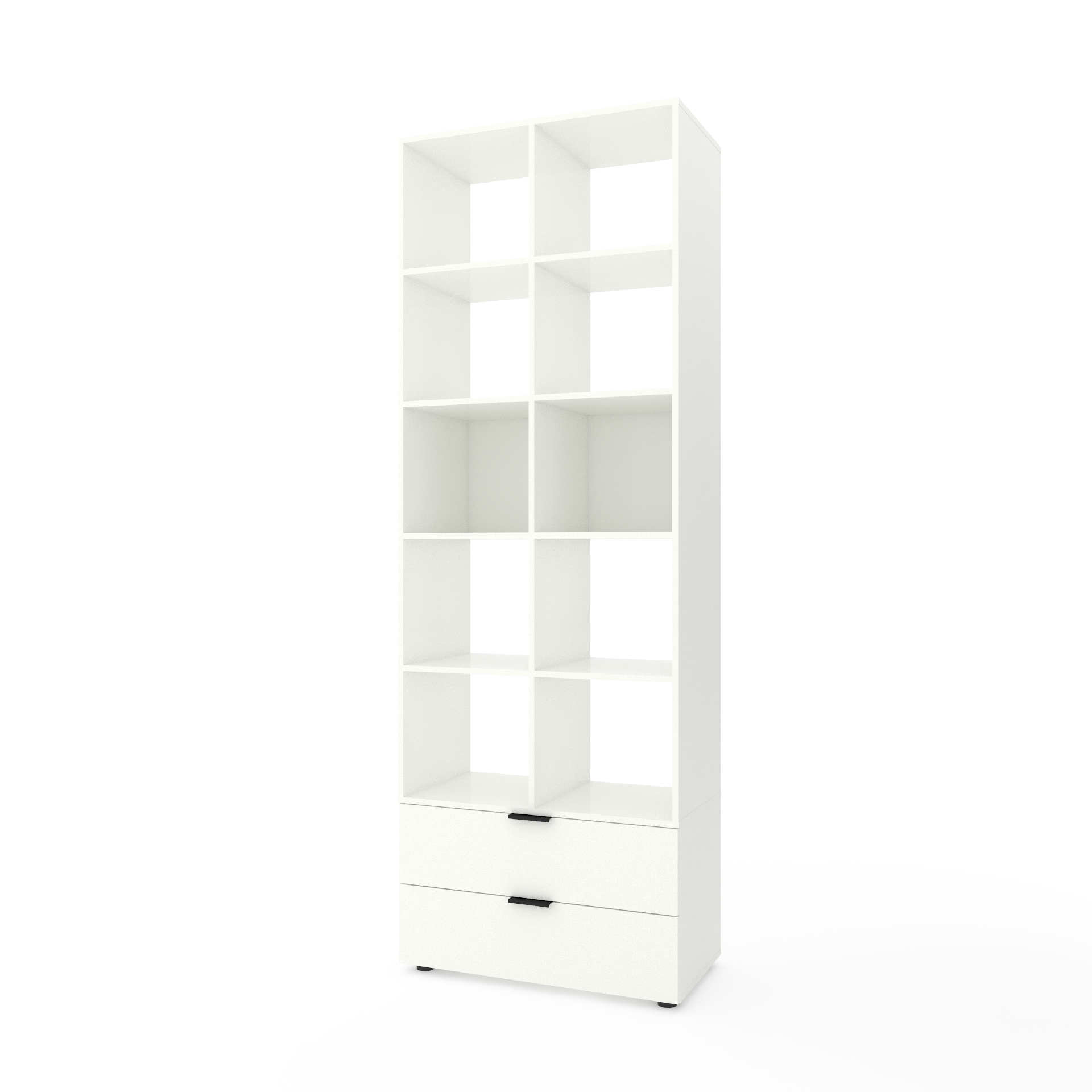 Стелаж з полицями, шафа з полицями MA033W 800/420/2300 мм., колір білий сніг