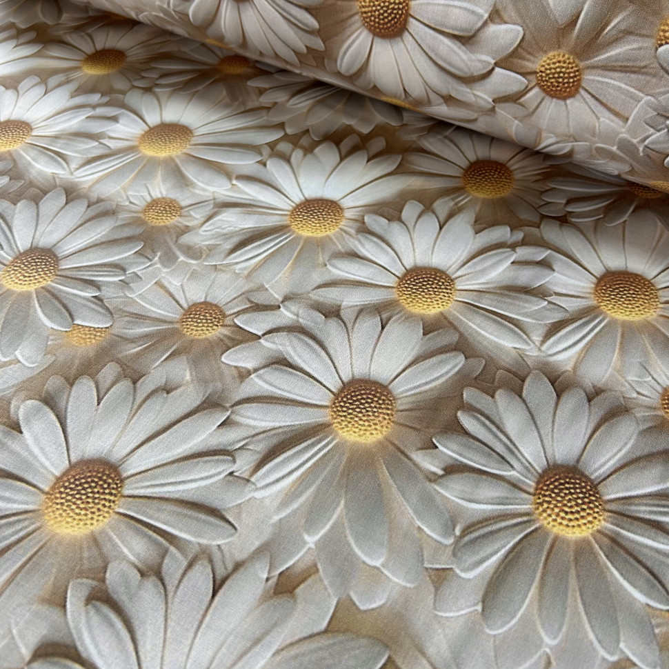 Тканина Ранфорс - Ромашки