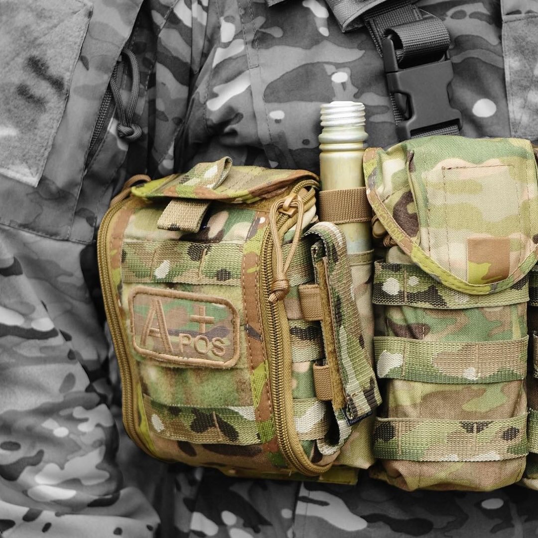 Модульний аптечний підсумок зі швидким скидом "A.M.I.A.K. A2 SOF MULTICAM" від українського бренду "A.T.A.K.A".