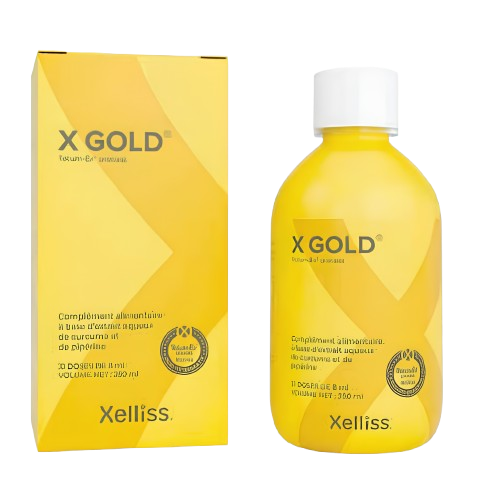 X Gold - натуральна харчова добавка на основі екстракту кореня куркуми та піперину/prírodný výživový doplnok na báze extraktu koreňa kurkumy a piperínu