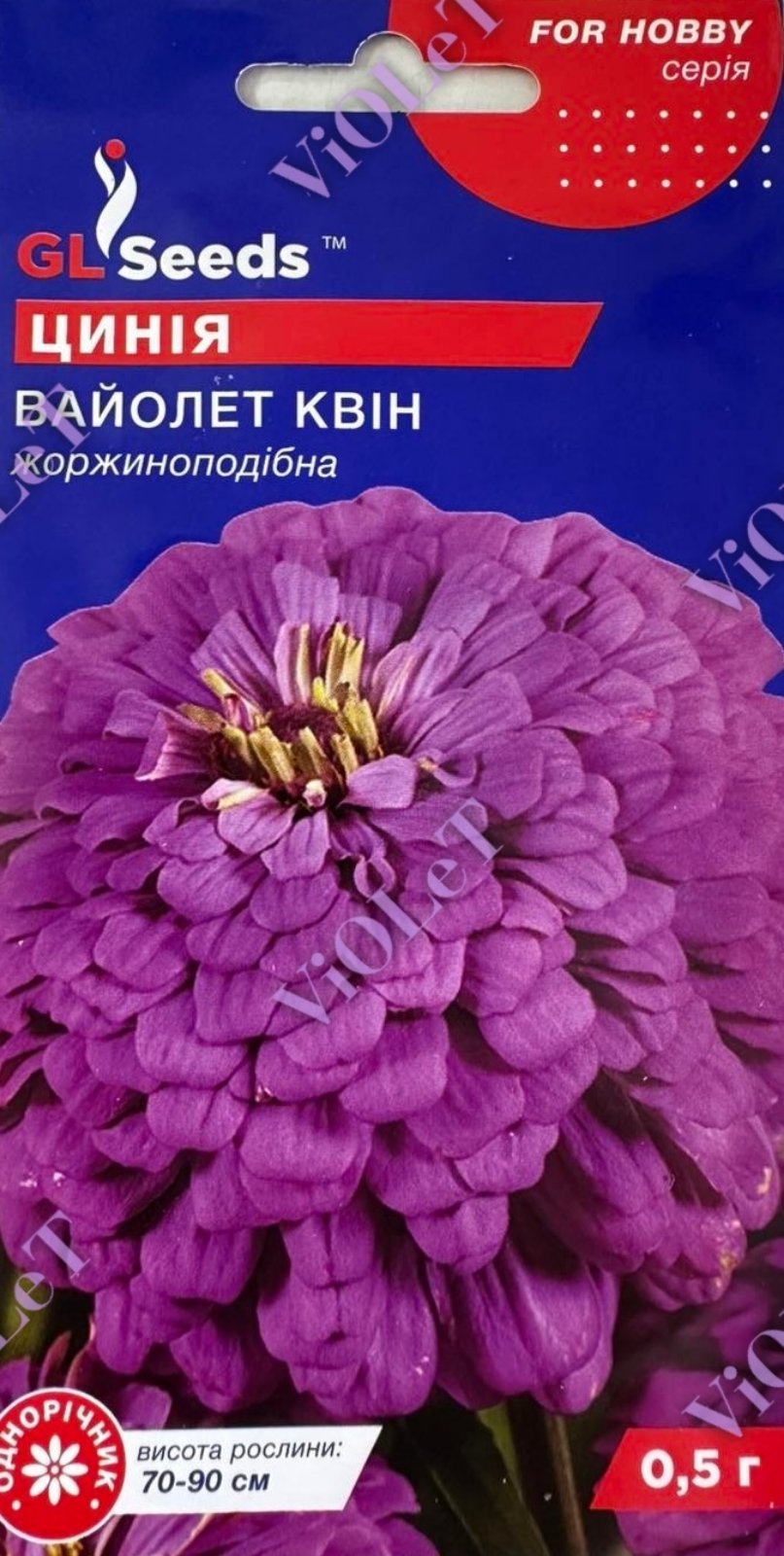 Цинія Вайолет Квін, 0,5 г, GL Seeds