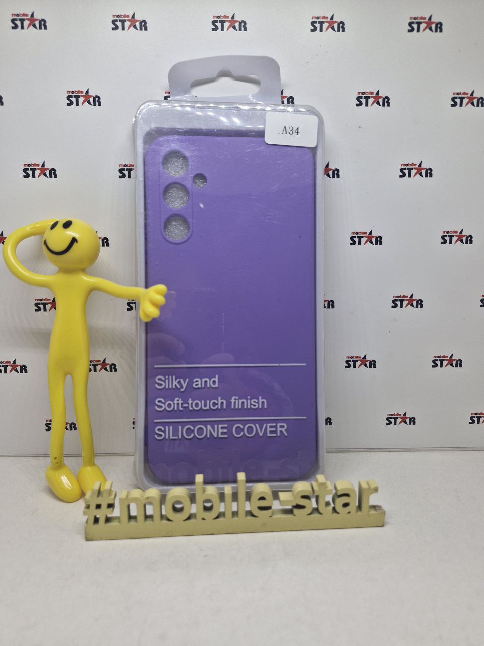 Чохол Silicone Case Samsung A34 violet