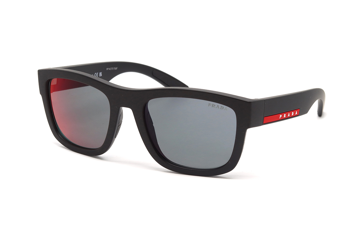 PRADA SPORT 01ZS DG008F DARK GREY MIRROR BLUE/RED