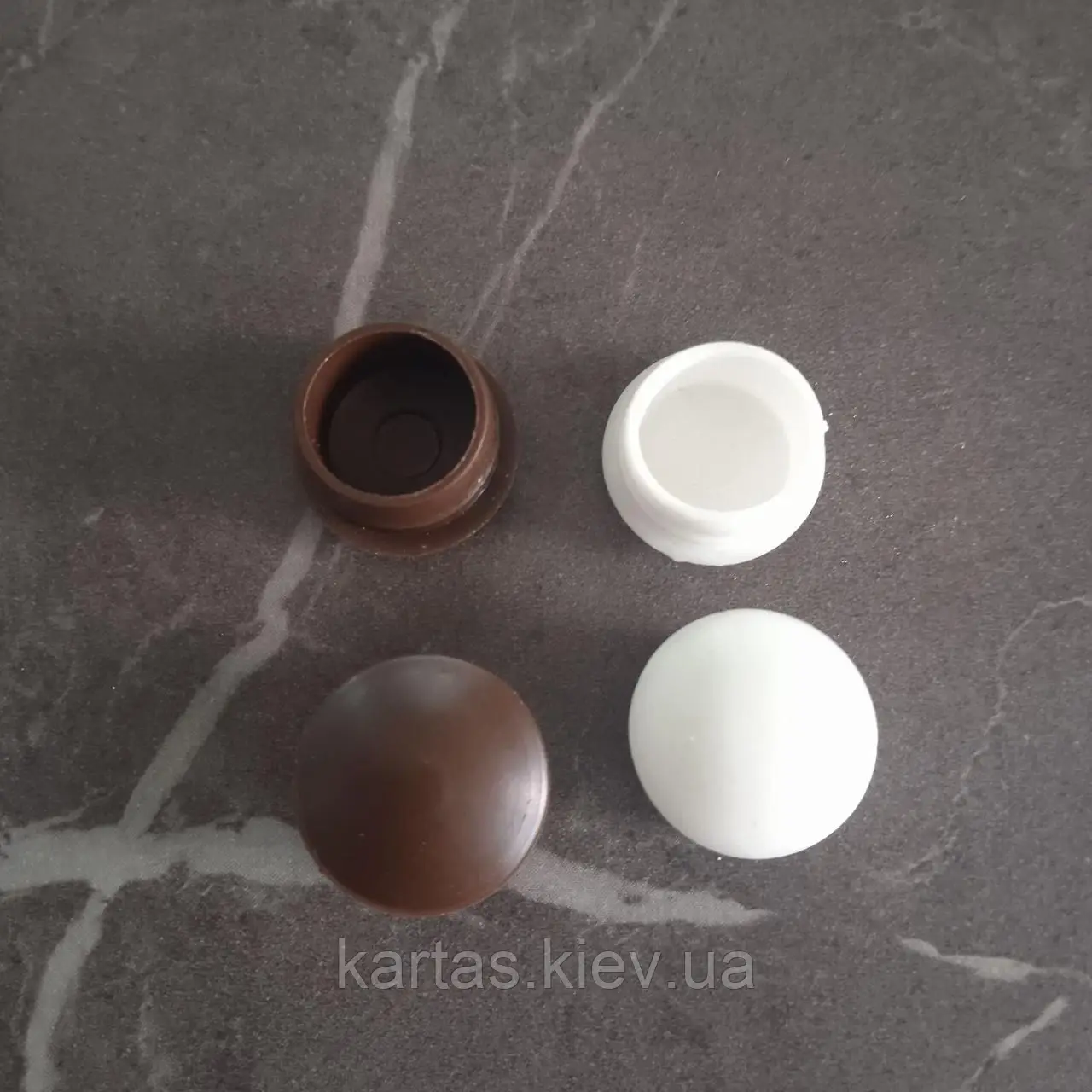 Заглушка анкера БІЧКА діаметр 13 мм колір білий (біла) коричневий (коричнева)